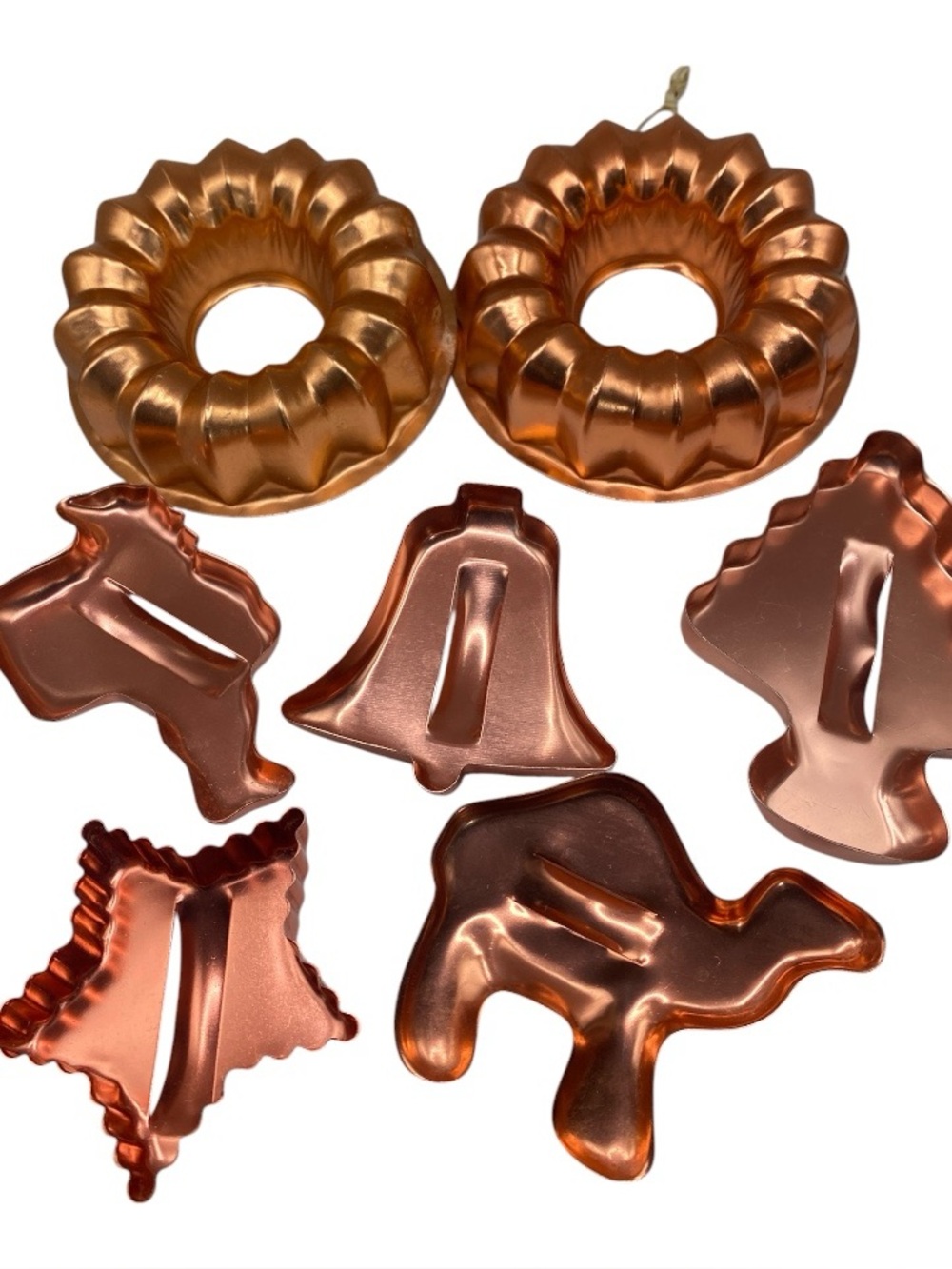 Copper Mini Bundt & Cookie Molds - Set of 7
